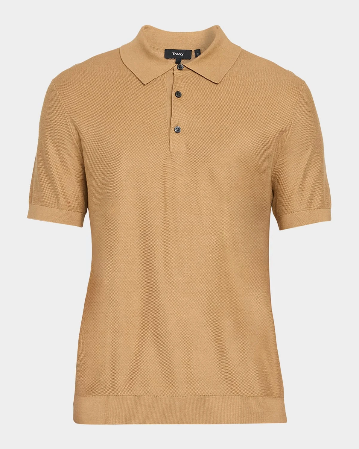 Men's Silk-Cotton Polo Shirt - 1