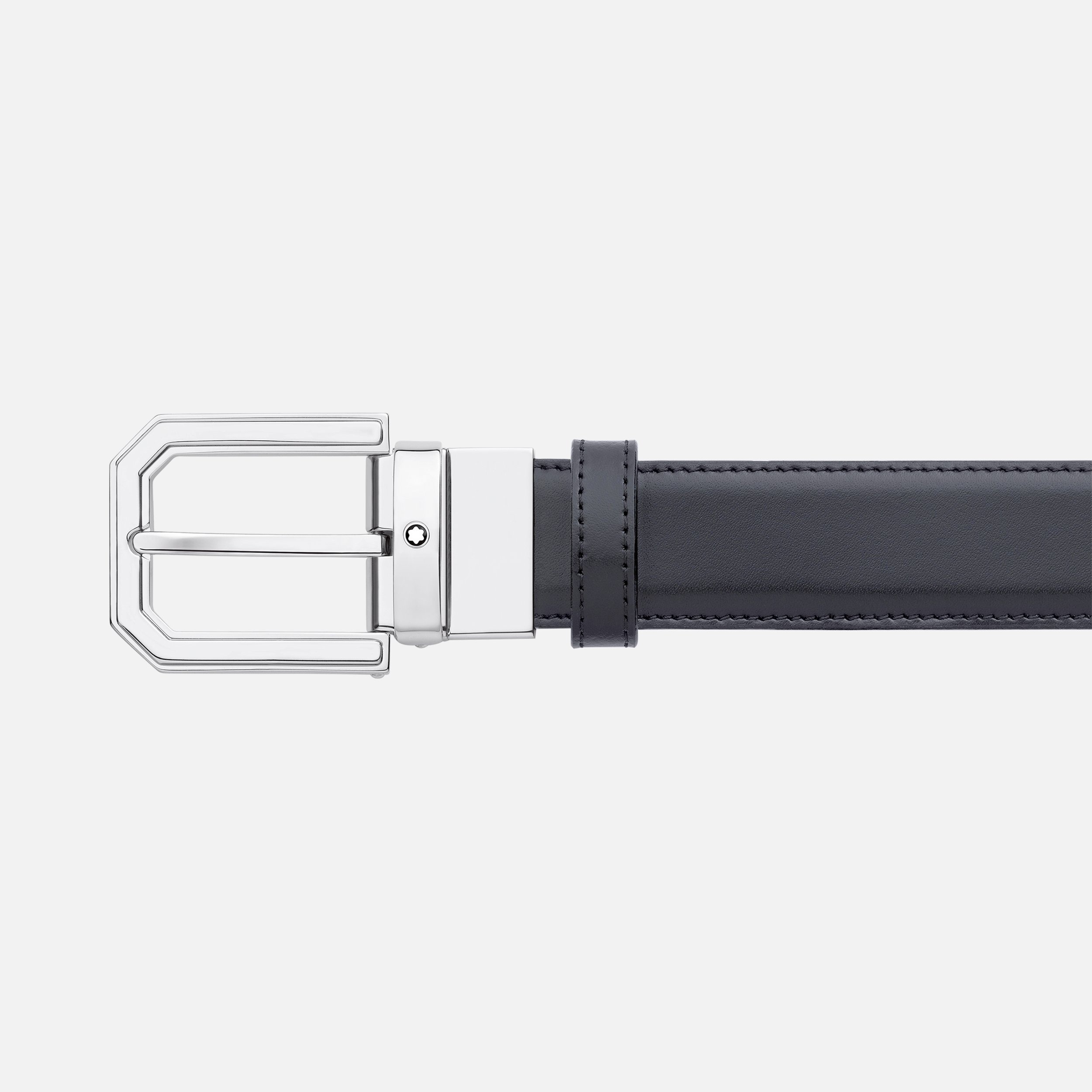 Black/brown 30 mm reversible leather belt - 2