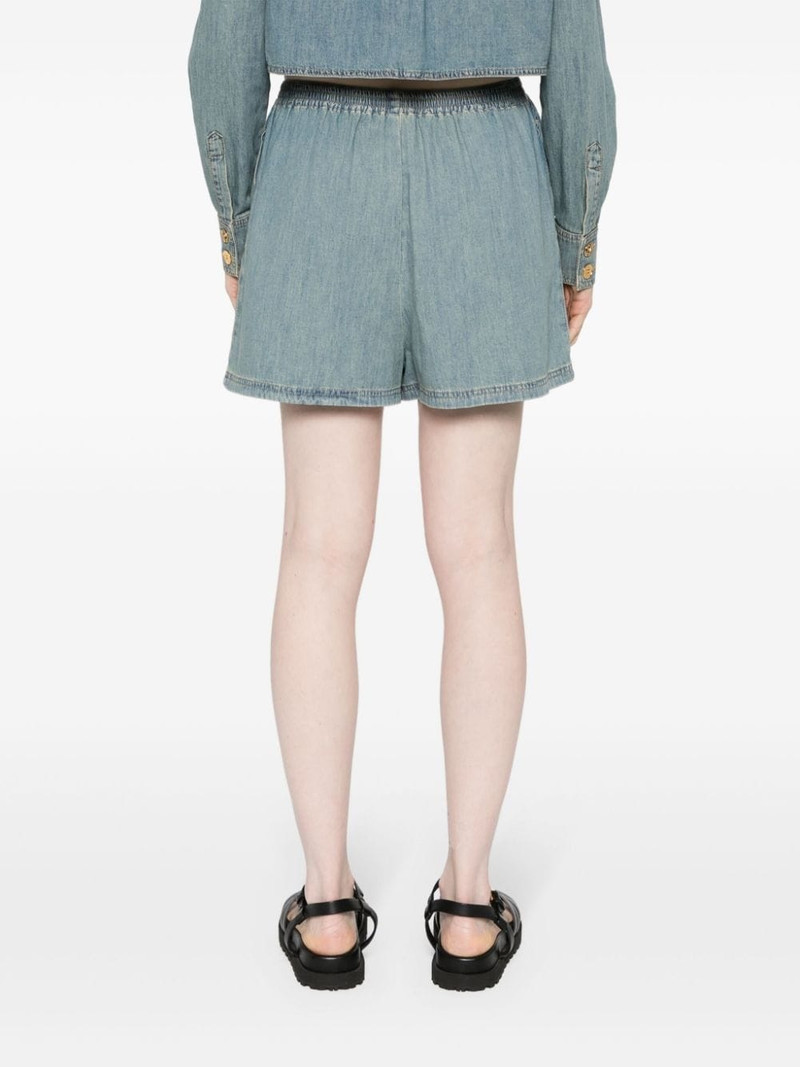faded-denim shorts 4