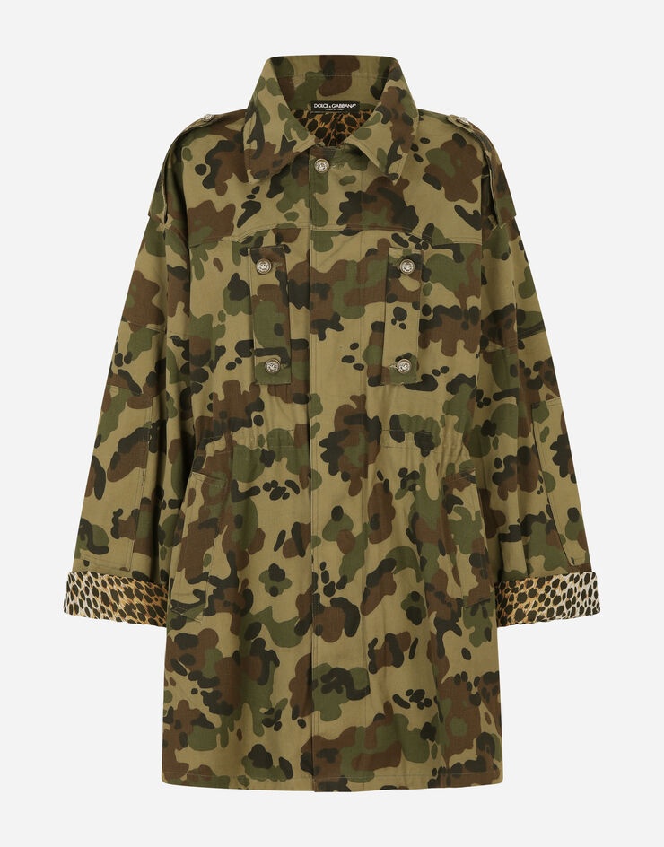 Camouflage-print cotton jacket - 3