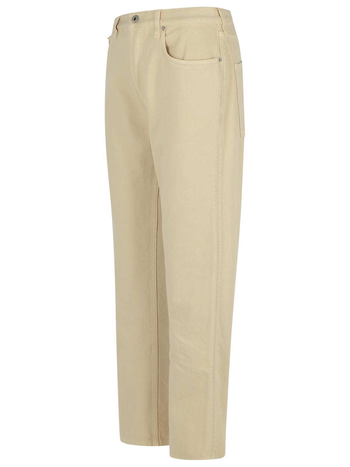 Burberry Cream Cotton Jeans Women - 2