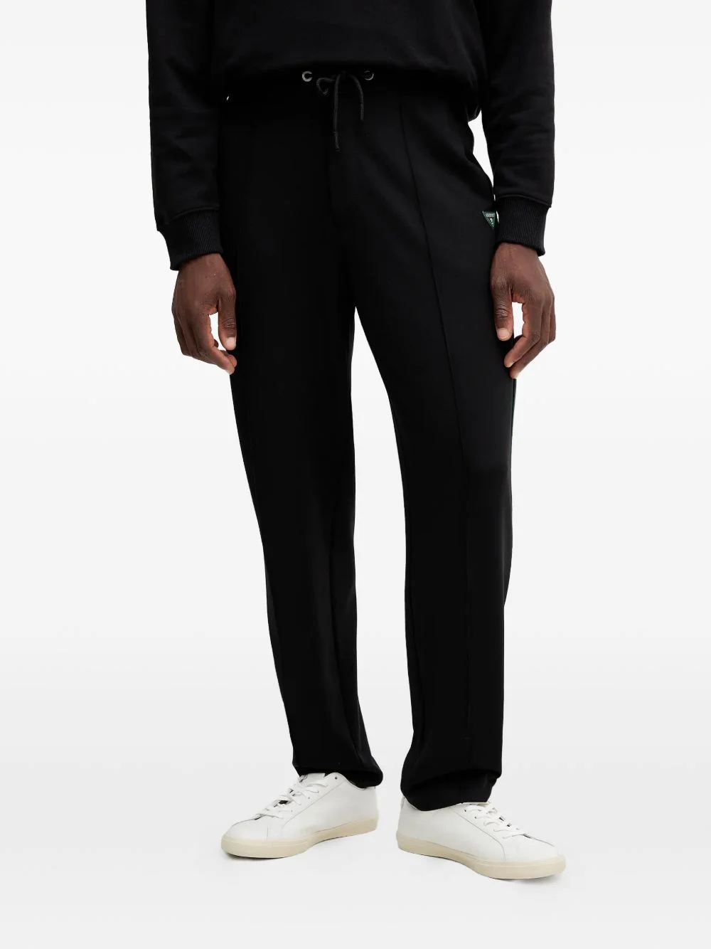 logo-patch drawstring track pants - 1
