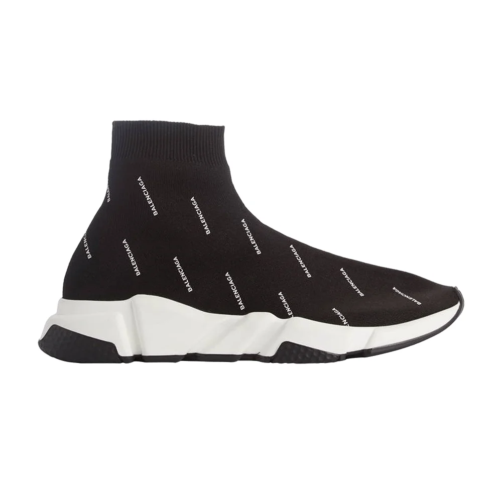 Balenciaga Speed Trainer Mid 'Logo Print' - 1