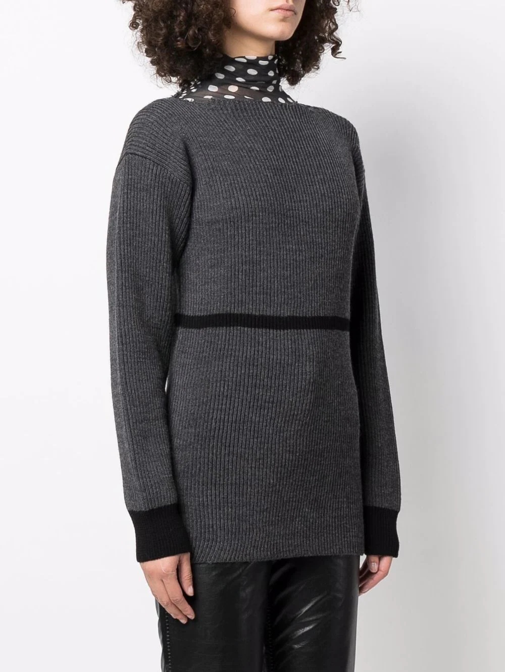 ribbed-knit jumper - 3