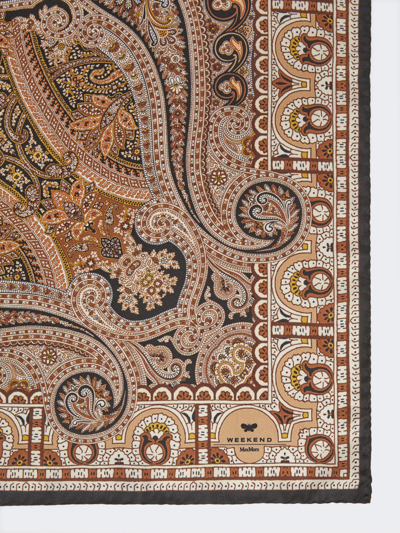 WEEKEND Max Mara ONESTONEW Printed silk twill scarf outlook