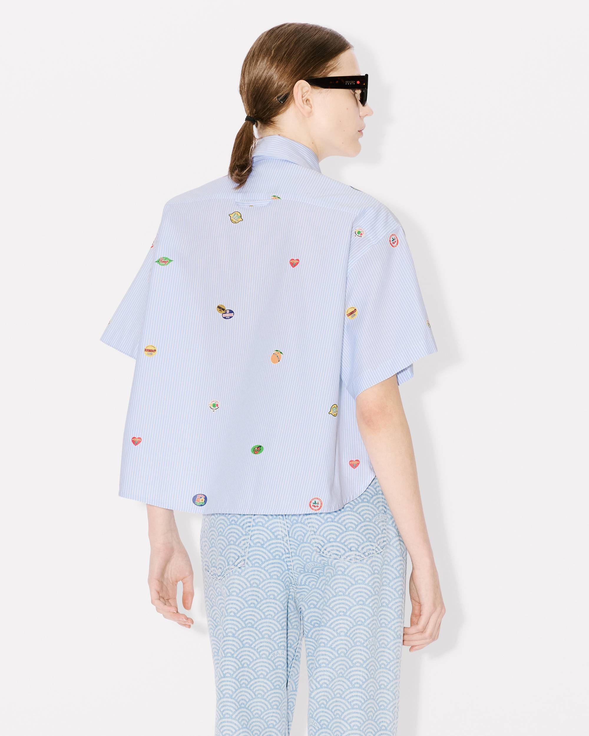 'KENZO Fruit Stickers' cropped shirt - 5