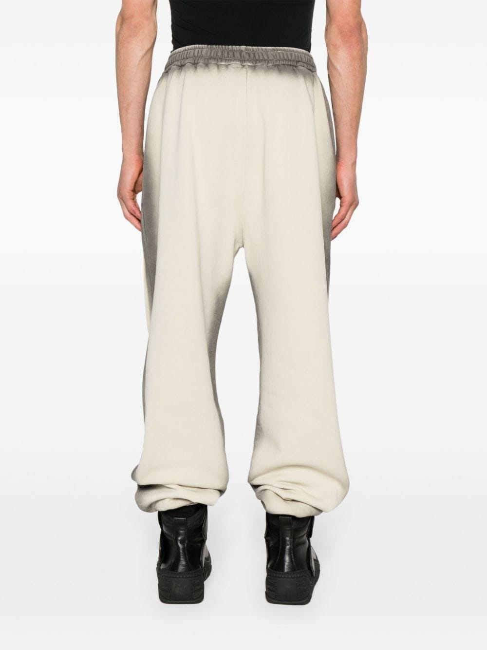 faded cotton track pants - 5