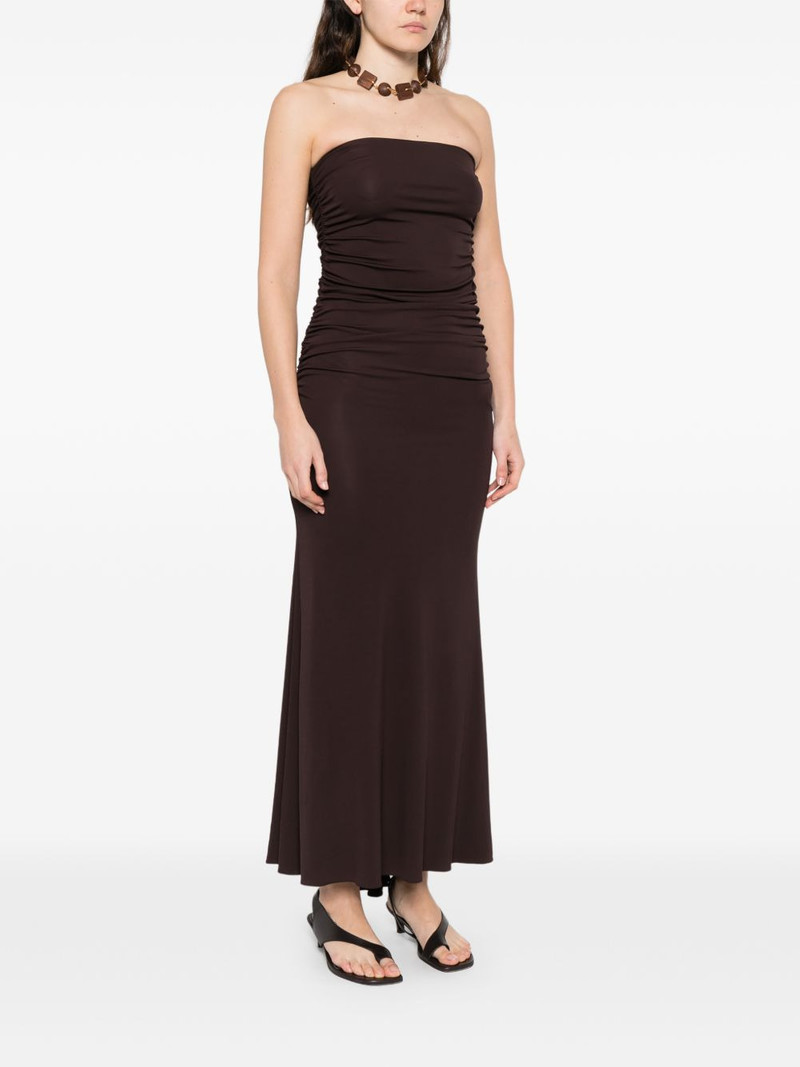 ruched midi dress 3