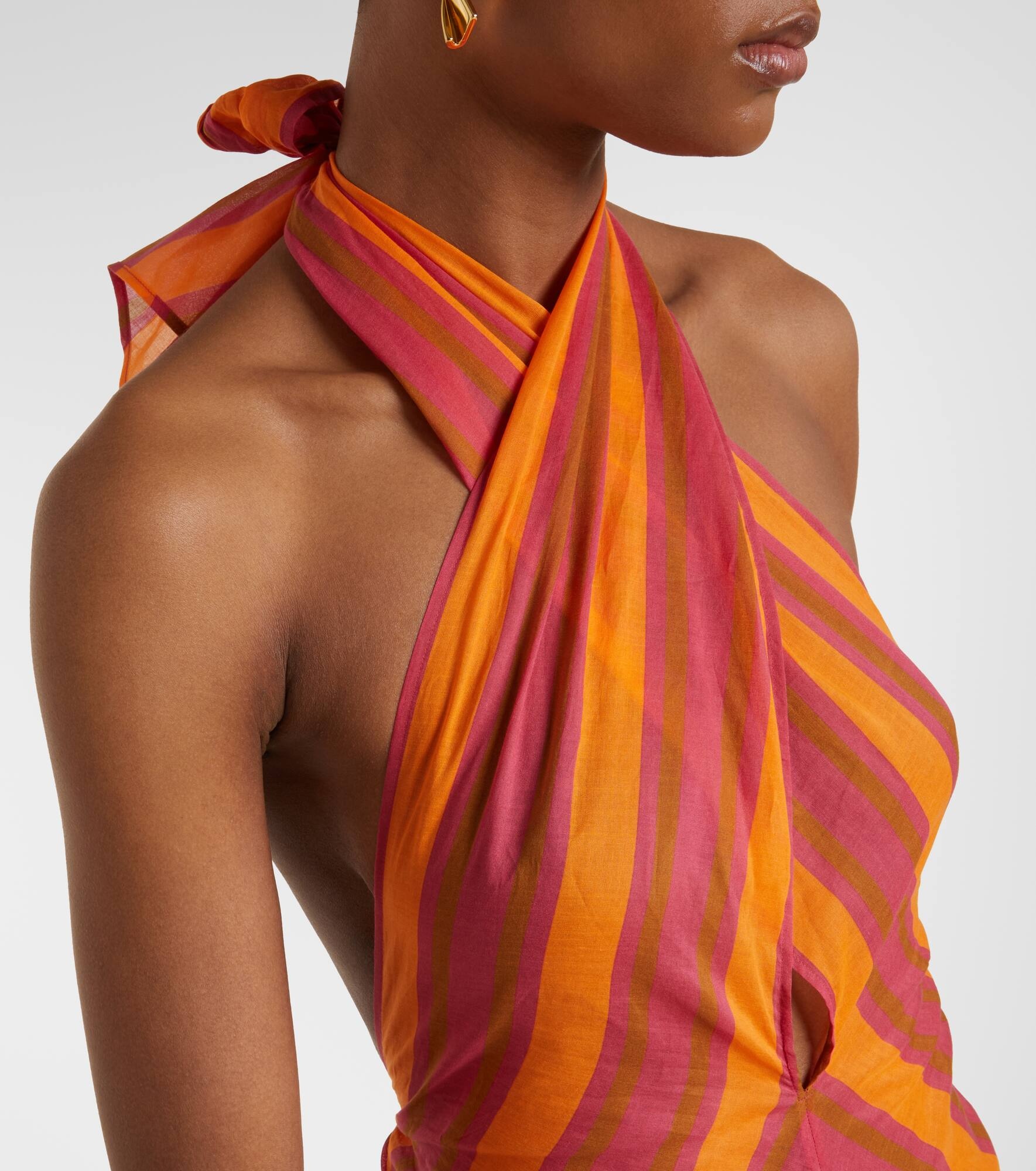 Neree printed cotton voile maxi dress - 4