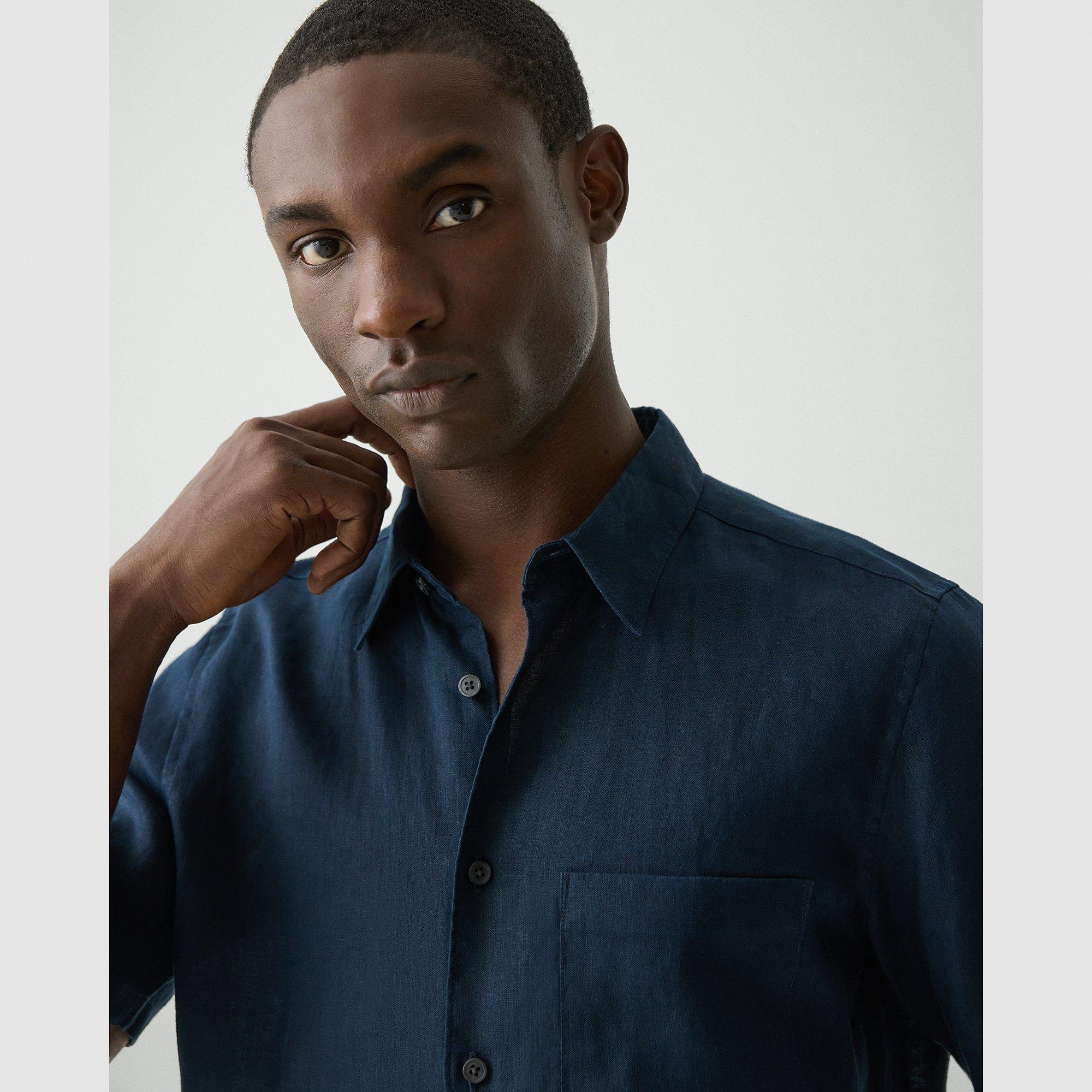 Irving Short-Sleeve Shirt in Relaxed Linen - 5