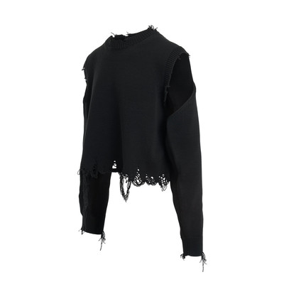 doublet 2Way Sleeve Sweater in Black outlook