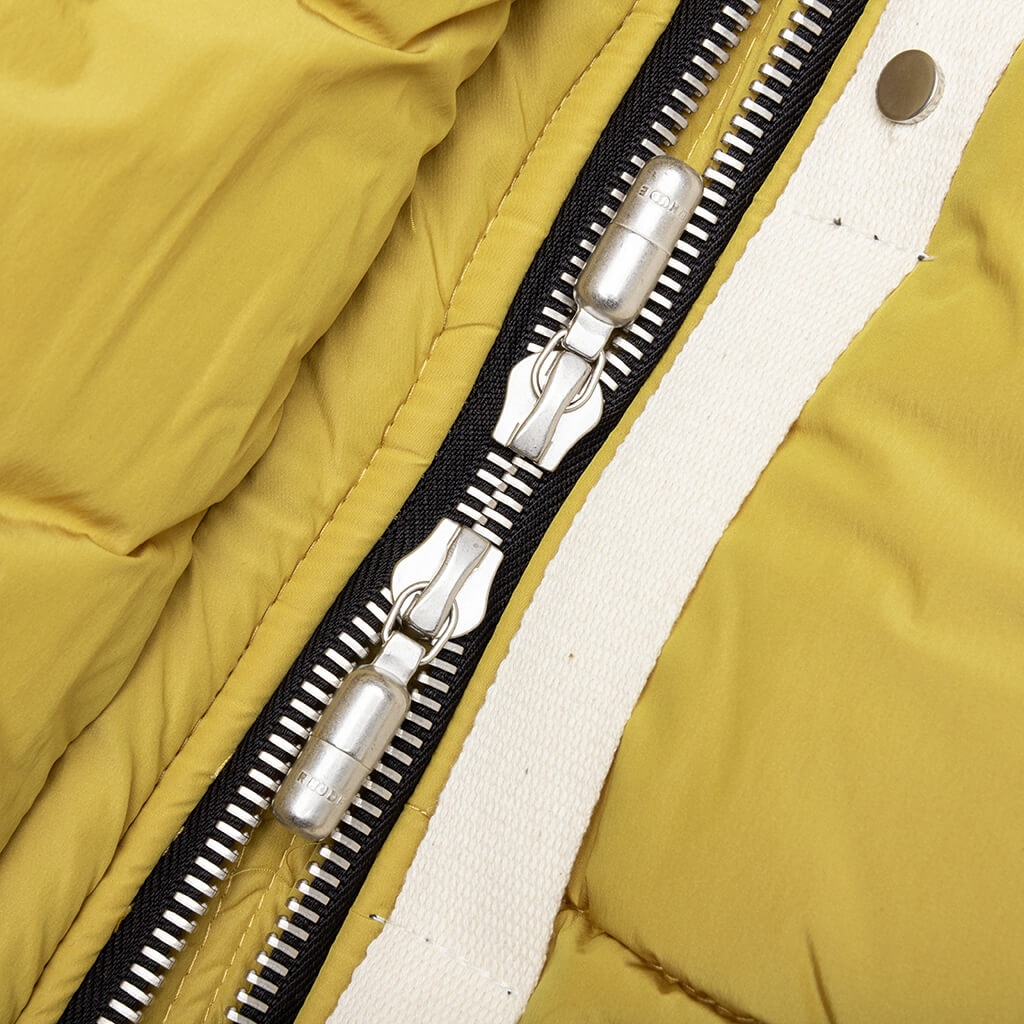 LOGO PUFFER JACKET - MUSTARD - 3