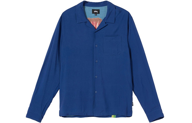 Stussy Big Poppy Ls Shirt 'Blue' 1110145 - 2