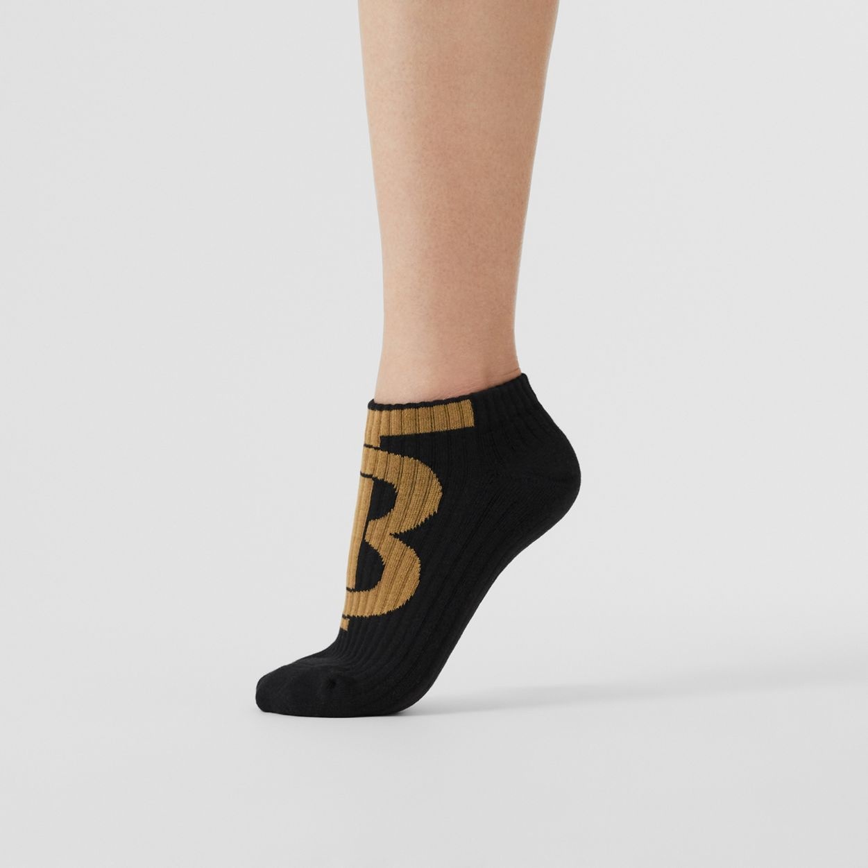 Monogram Motif Cotton Blend Ankle Socks - 3