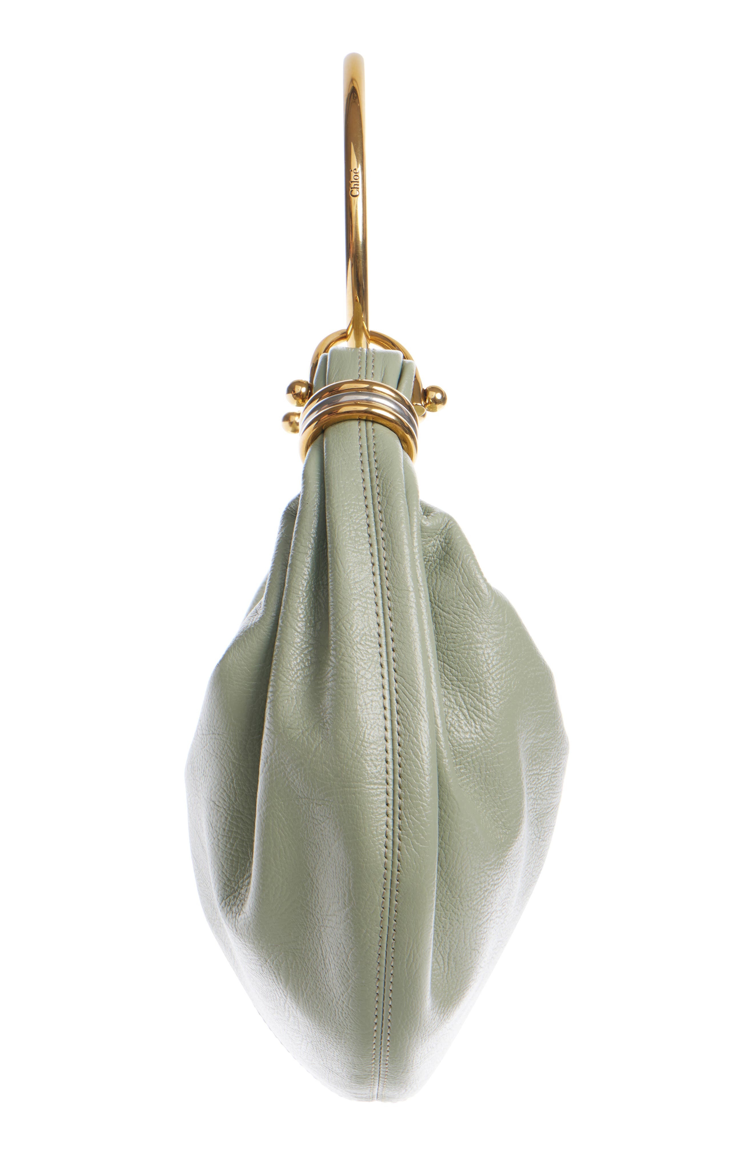 Chloé Small Bracelet Hobo Bag in 38Y Sea Grass at Nordstrom - 6