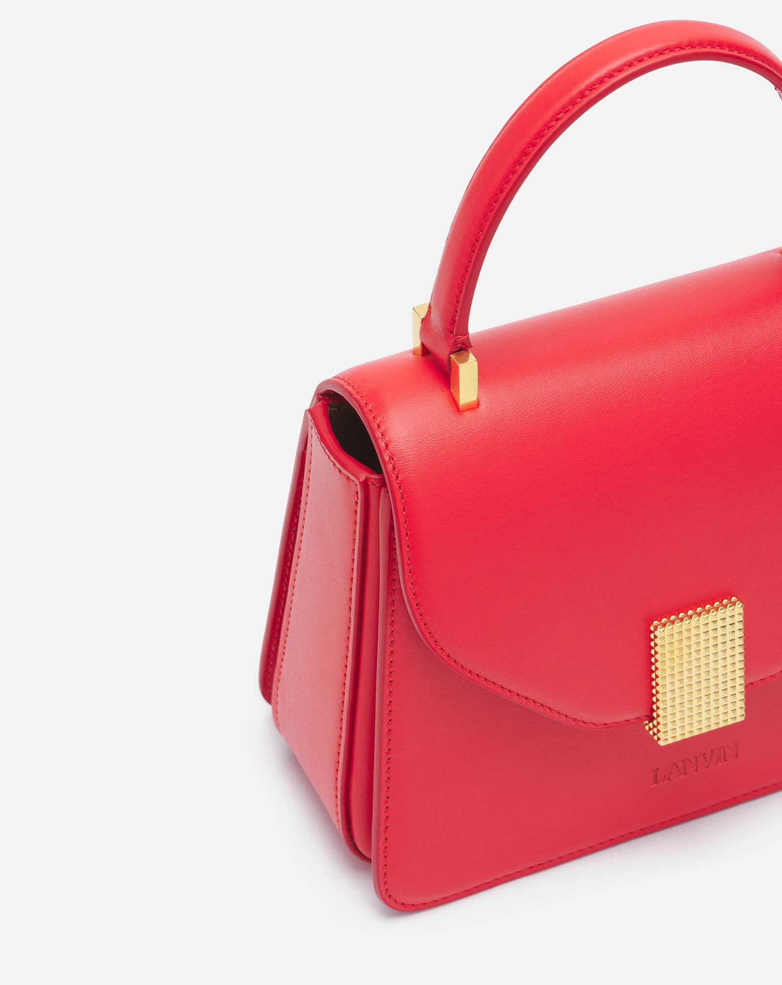 Concerto Leather Bag for Female - Red - One Size - Lanvin