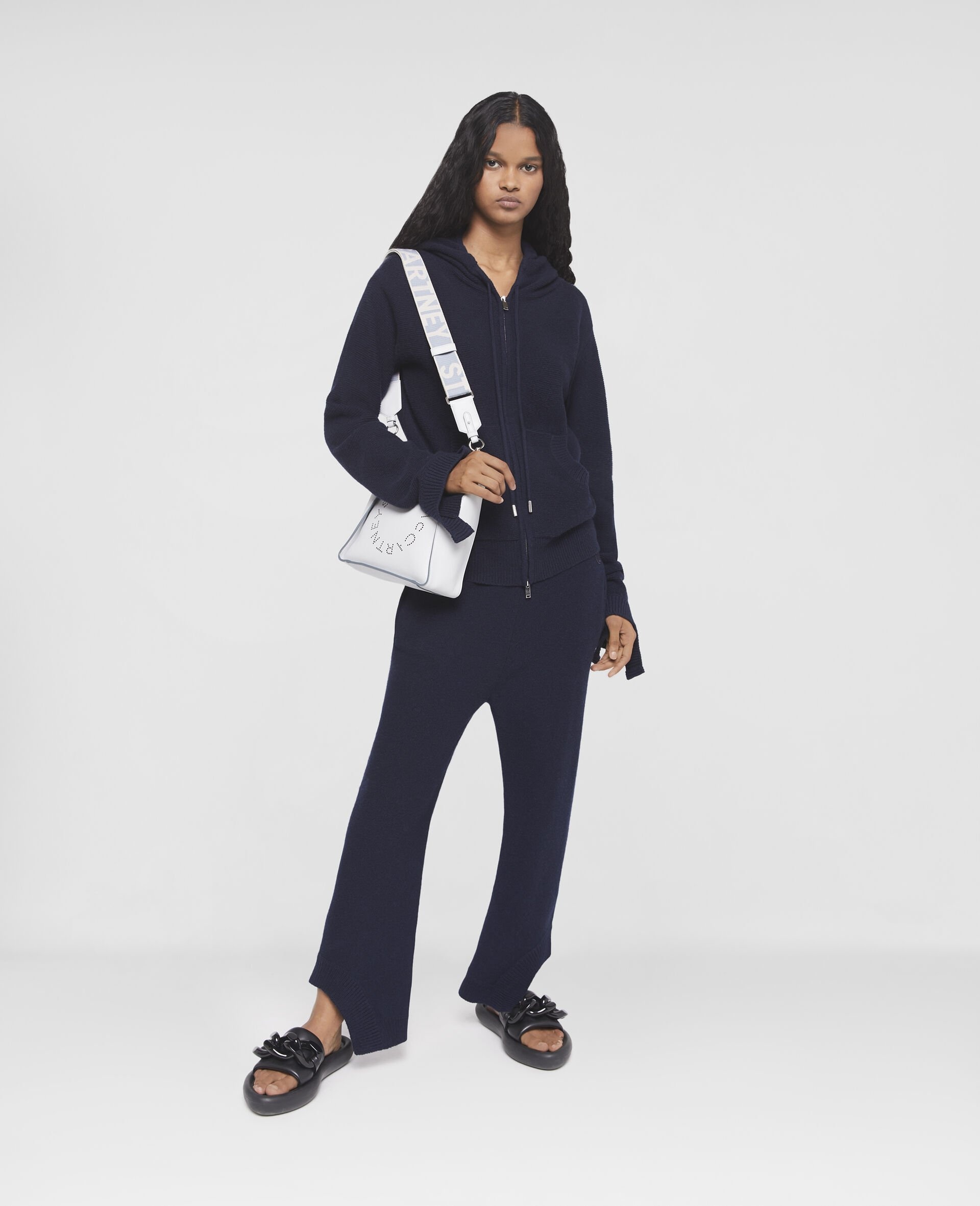S-Wave Regenerated Cashmere Knitted Hoodie - 2