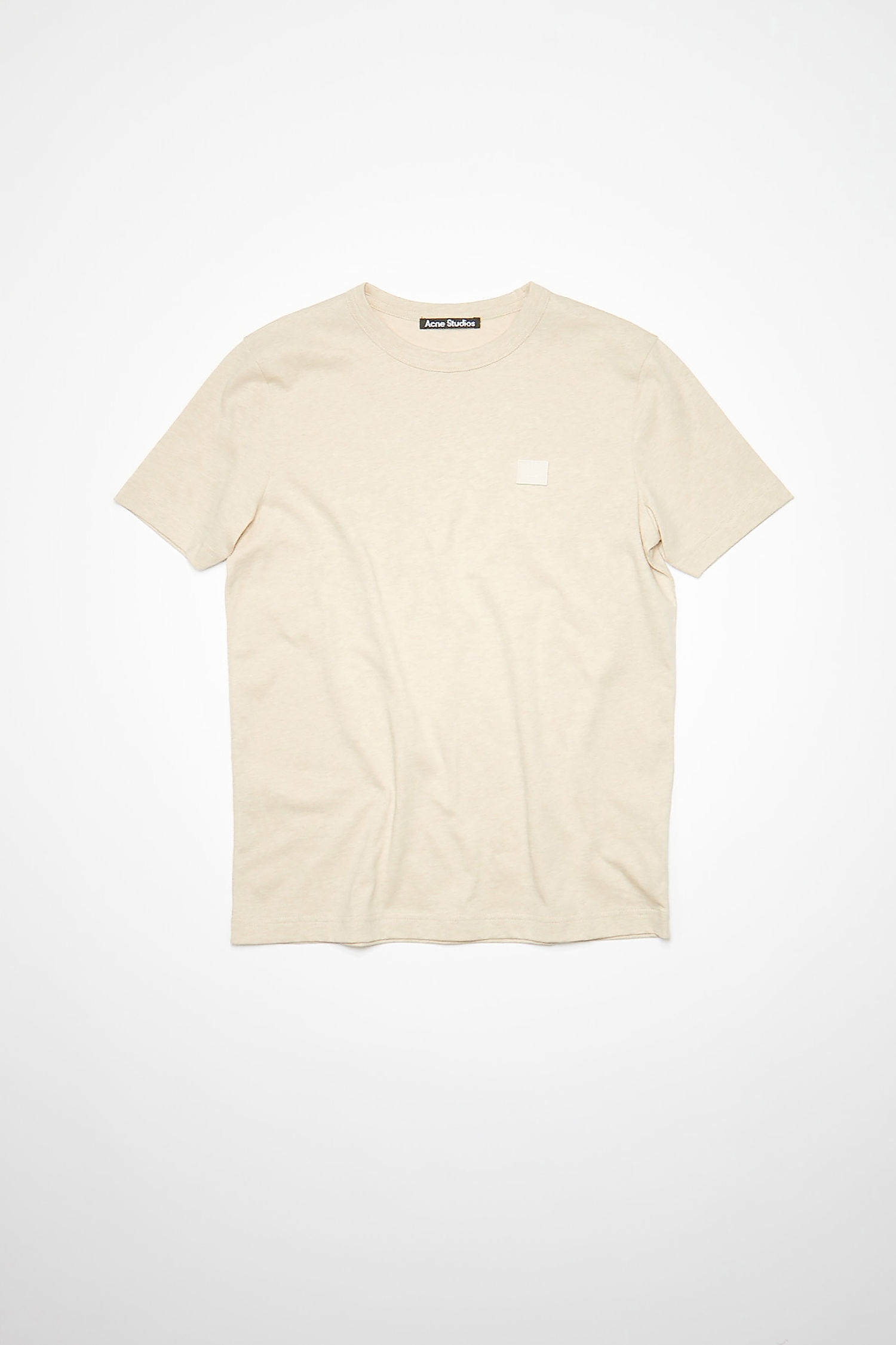 Slim fit t-shirt - Oatmeal melange - 1