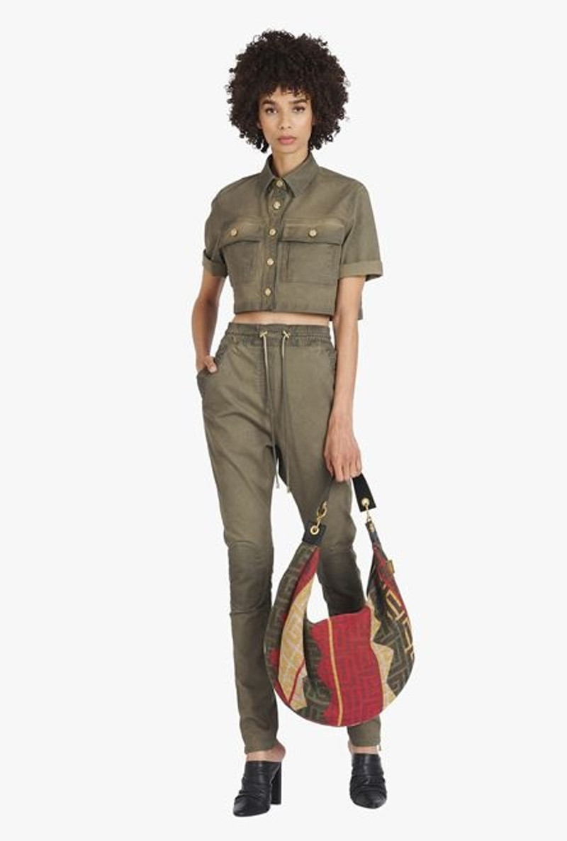 Balmain Taupe cotton jodhpurs outlook