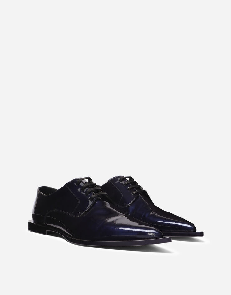 Metallic patent leather Derby shoes - 2