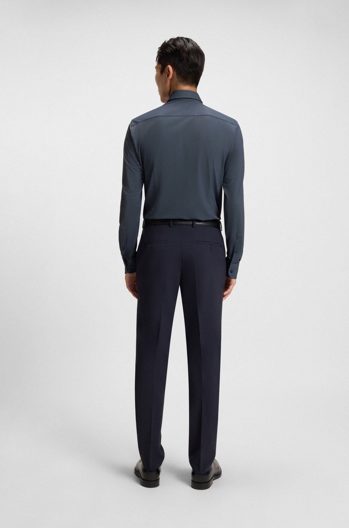 PRINTED SLIM-FIT SHIRT IN PERFORMANCE-STRETCH FABRIC - 5