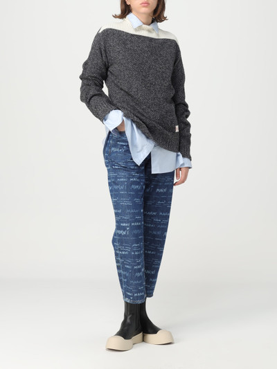 Marni Marni denim jeans with all-over logo outlook