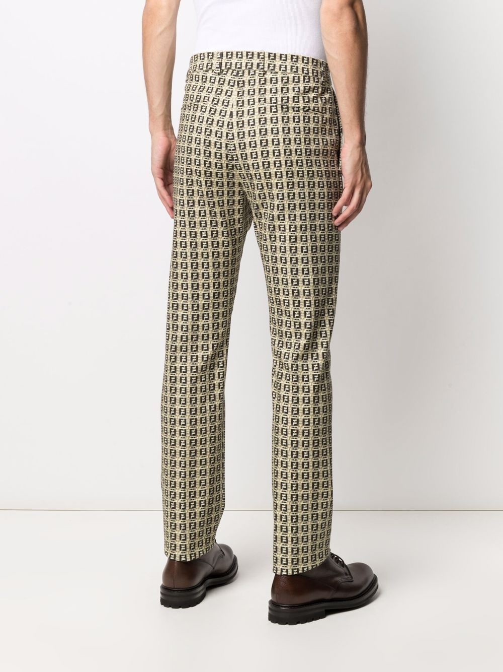 FF-print mid-rise trousers - 4