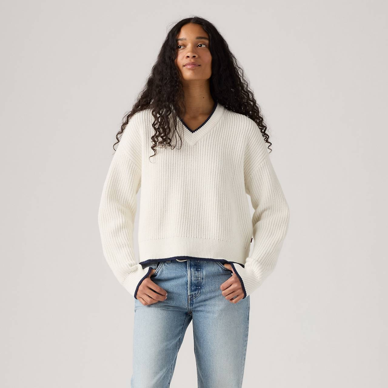 REESE V-NECK SWEATER - 2