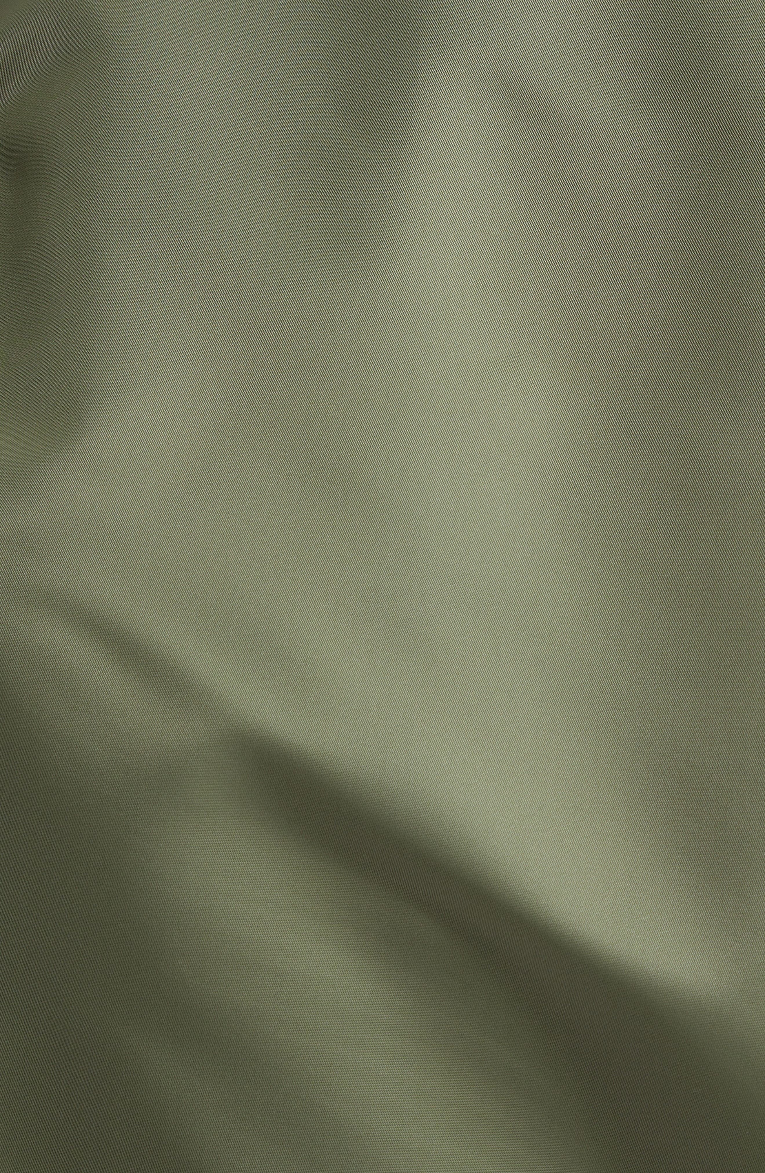 Sacai Short Sleeve Nylon Twill Bomber Jacket in Khaki 501 at Nordstrom - 6