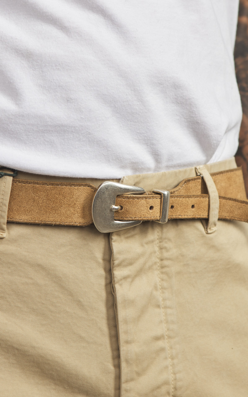 PHOENIX SUEDE LEATHER BELT SAND - 6