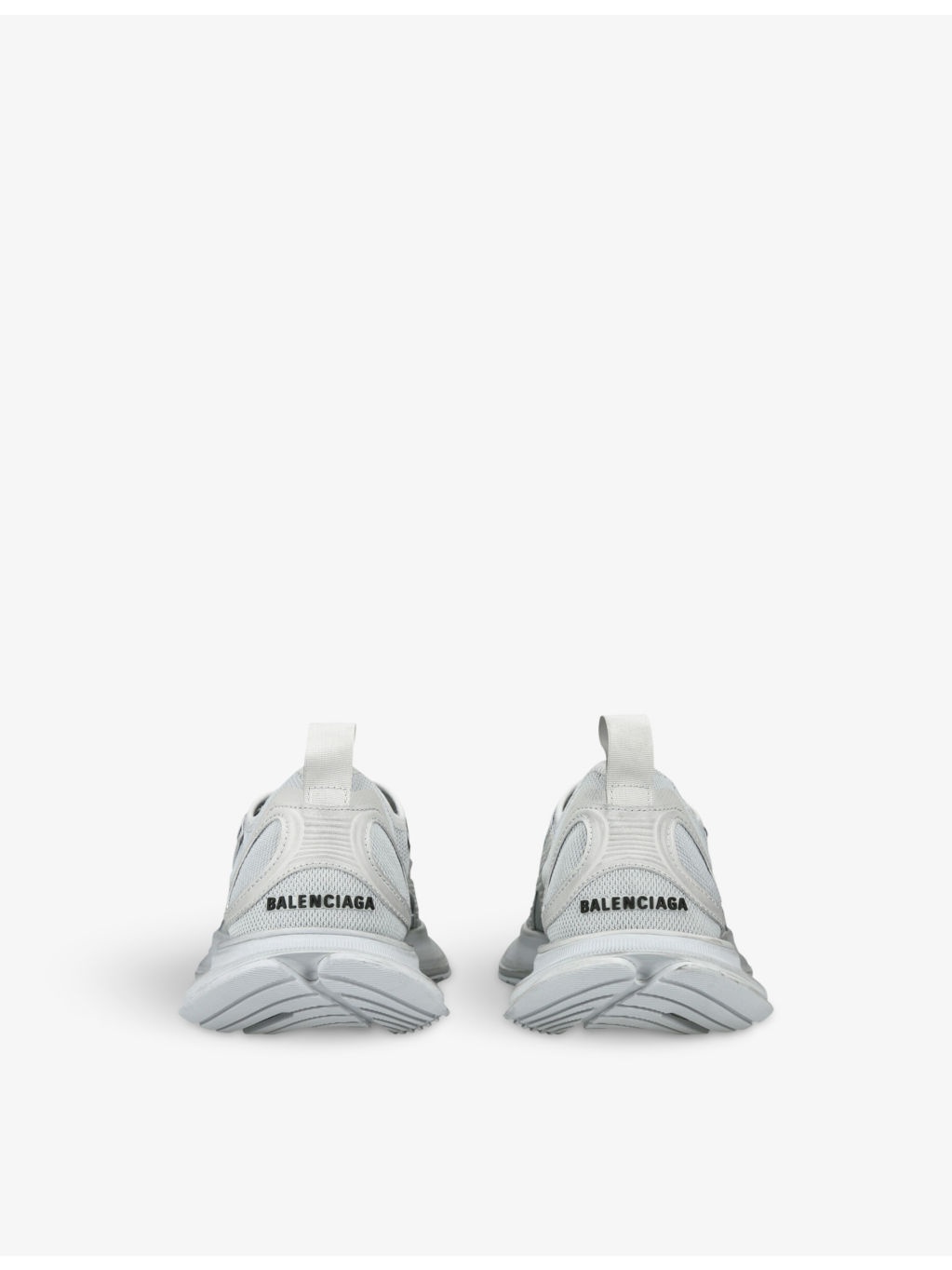 Circuit faux-leather and mesh low-top trainers - 4