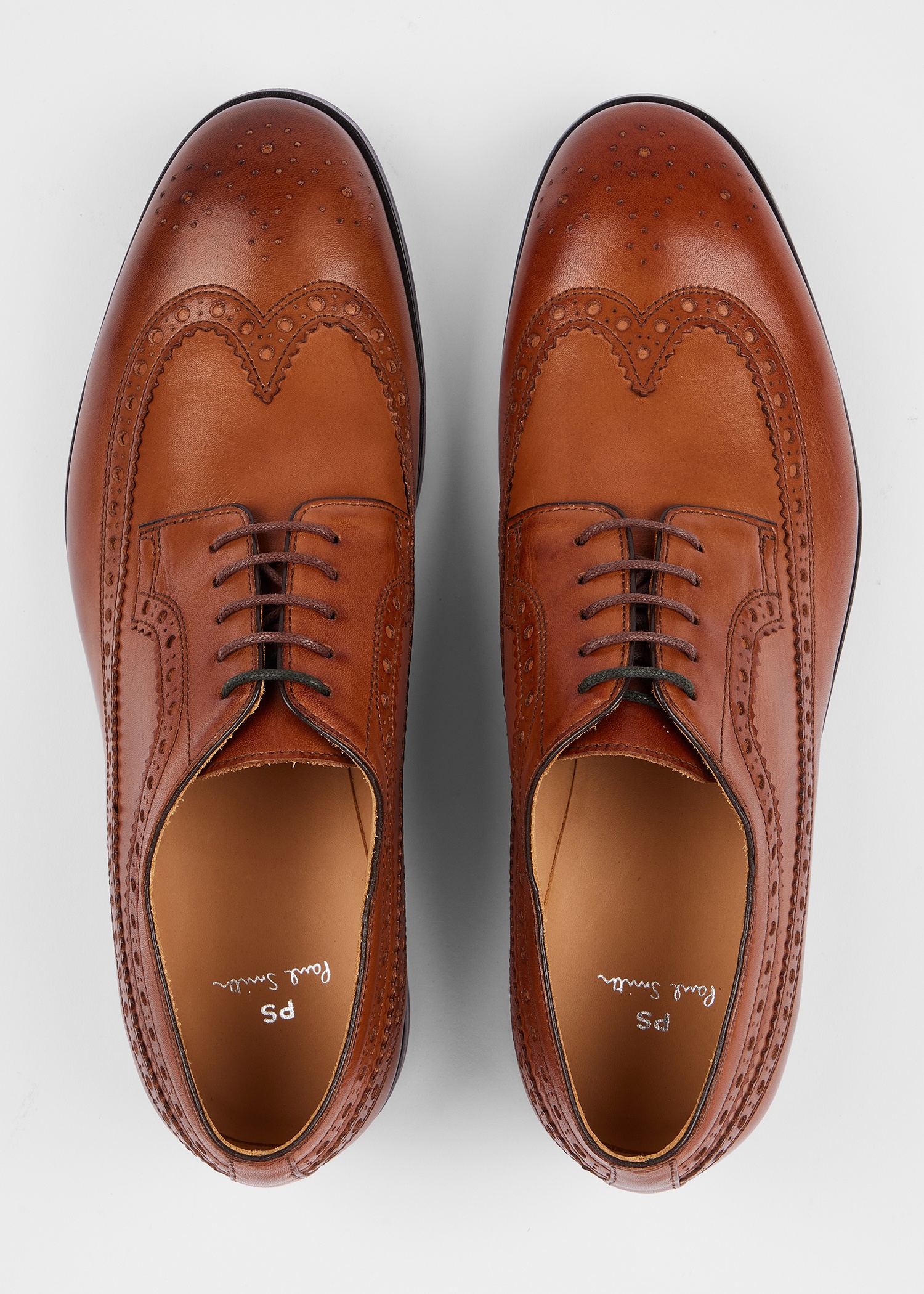 Tan Leather 'Ark' Brogues - 3
