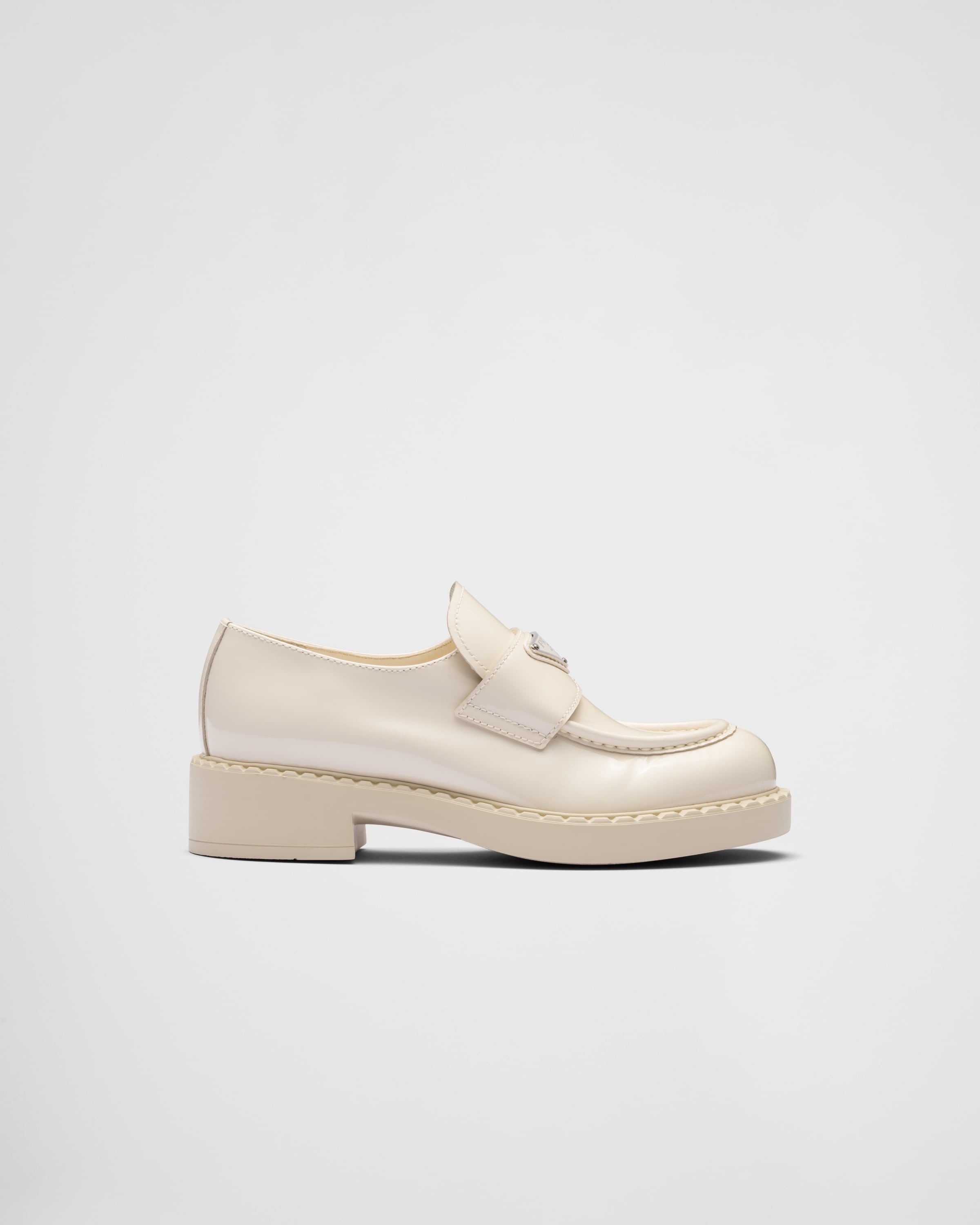 Chocolate patent leather loafers - 2