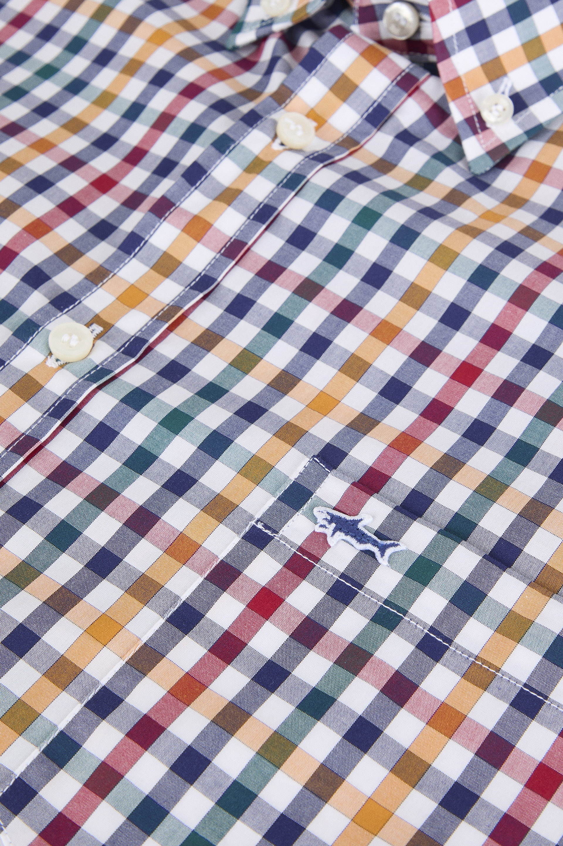 MULTICOLOUR CHECK COTTON SHIRT - 5