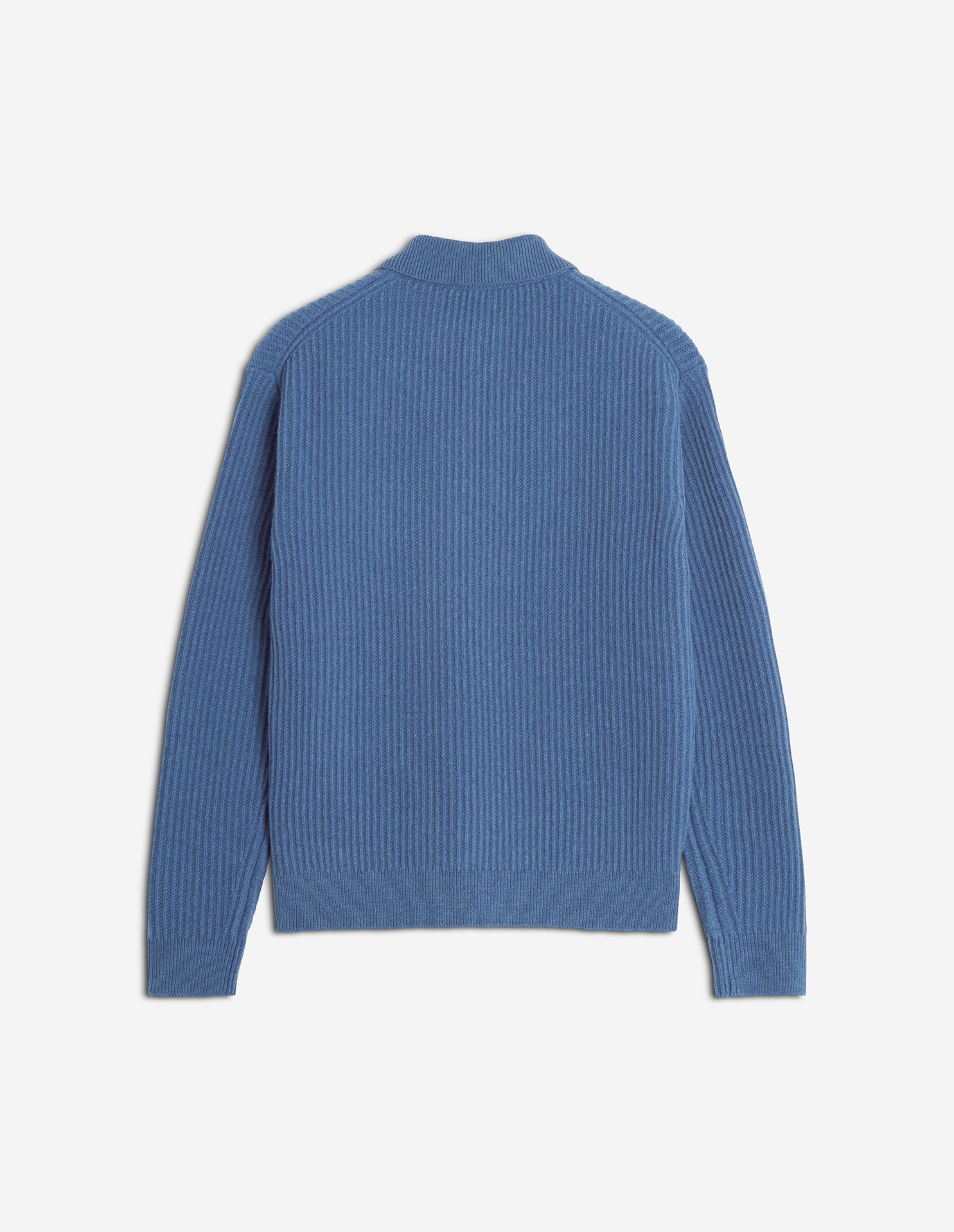 FOX HEAD WOOL RIBBED POLO JUMPER - 6