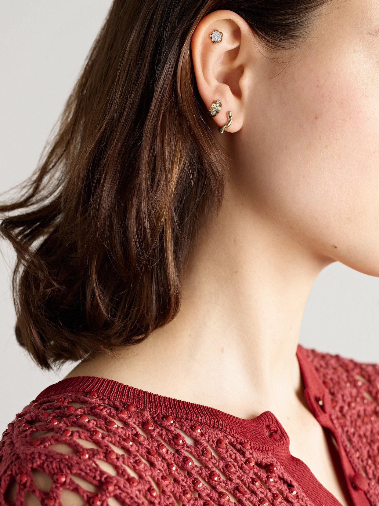 Freddie 14-karat Gold Hoop Earrings - 4