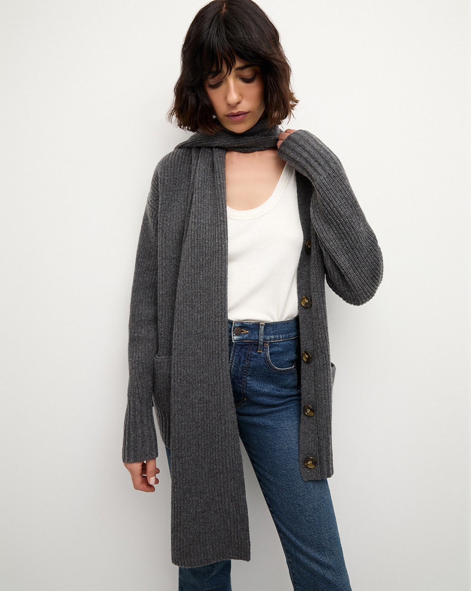ANNALISE MERINO WOOL CARDIGAN - 2
