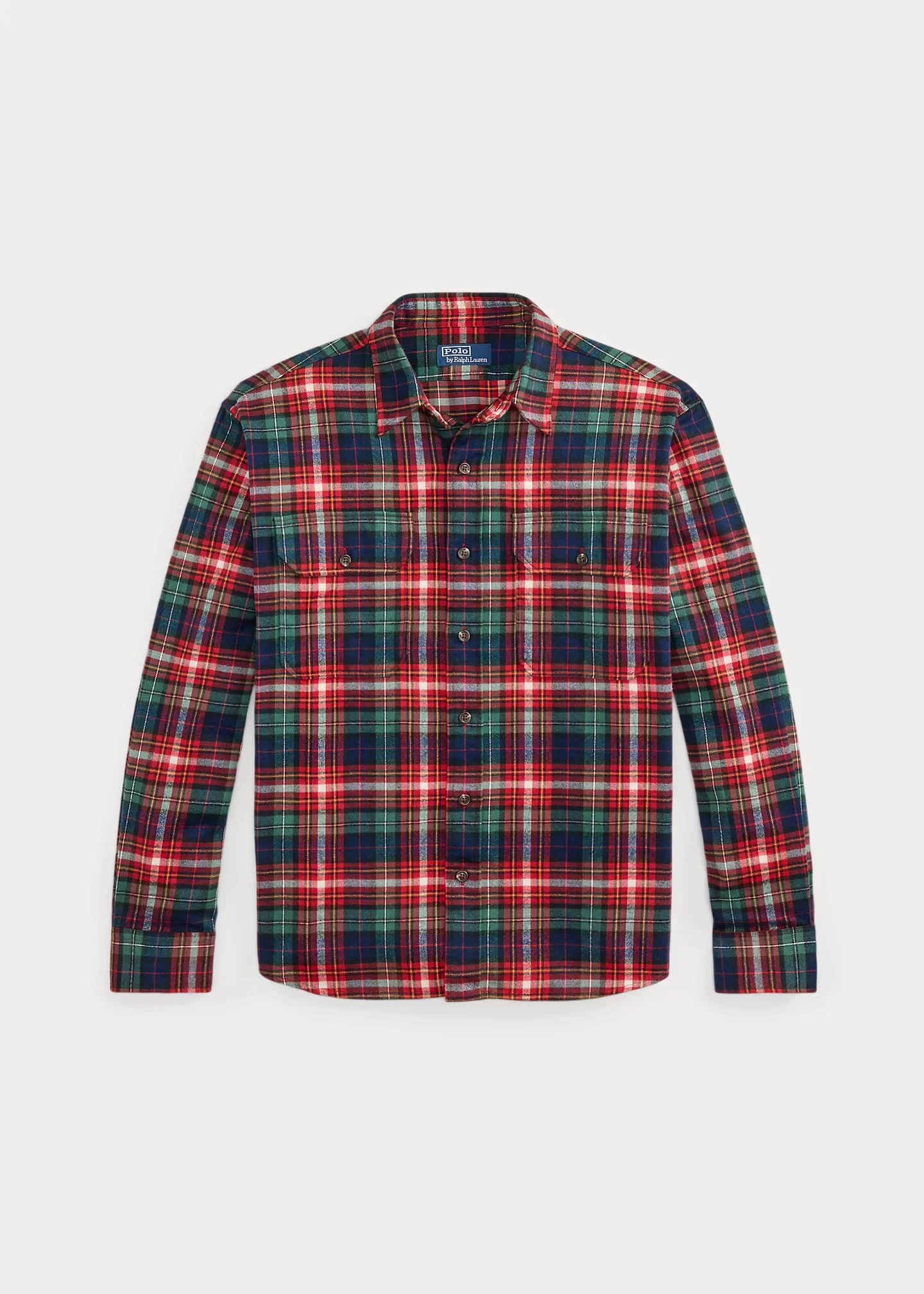 Classic Fit Plaid Flannel Workshirt - 1