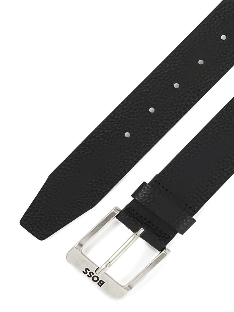 BOSS textured buckle belt outlook