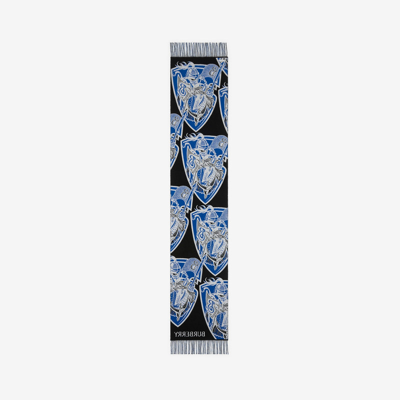 Charging Knight Wool Cashmere Scarf 6