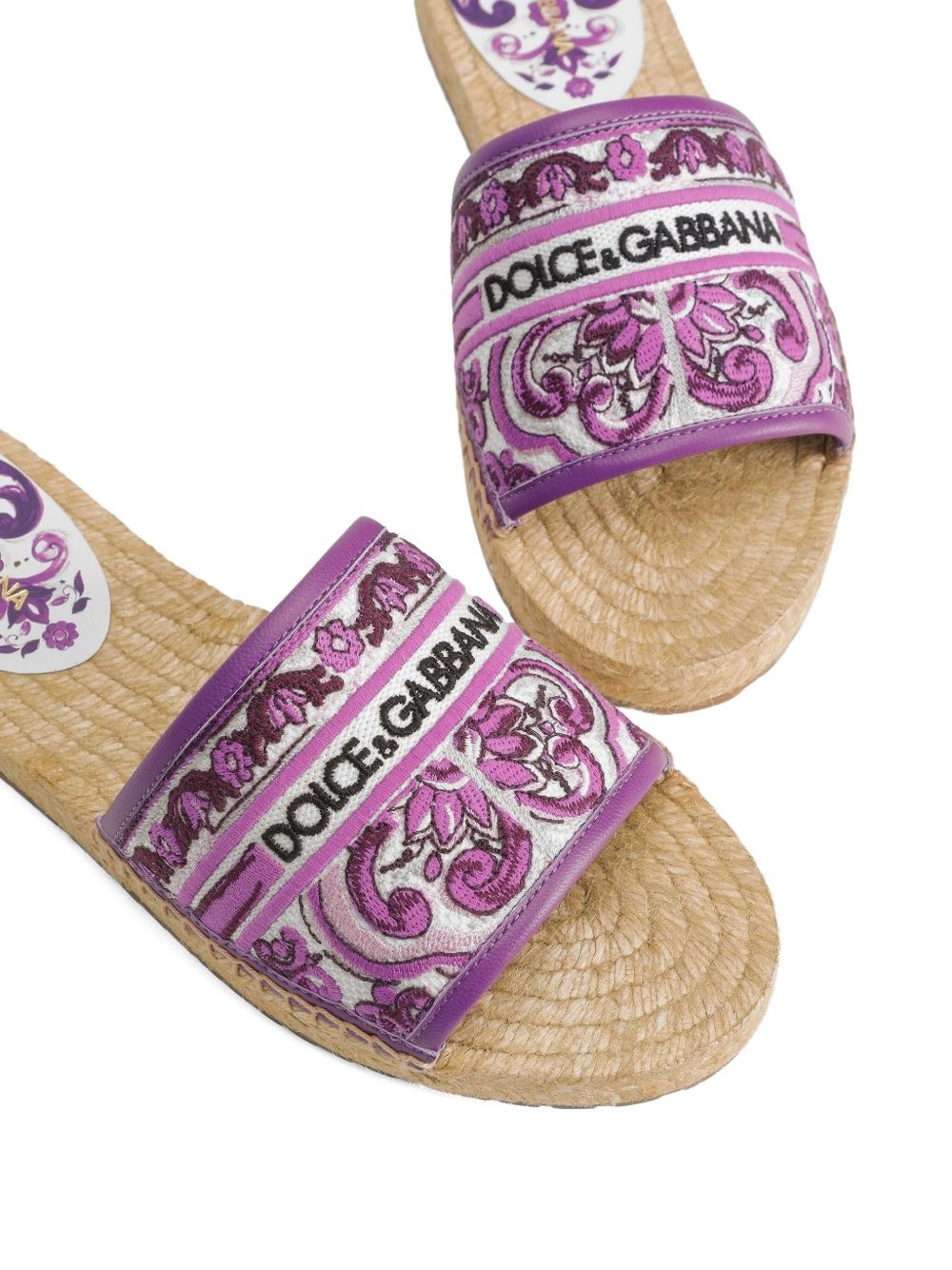 Maiolica-print espadrilles - 4