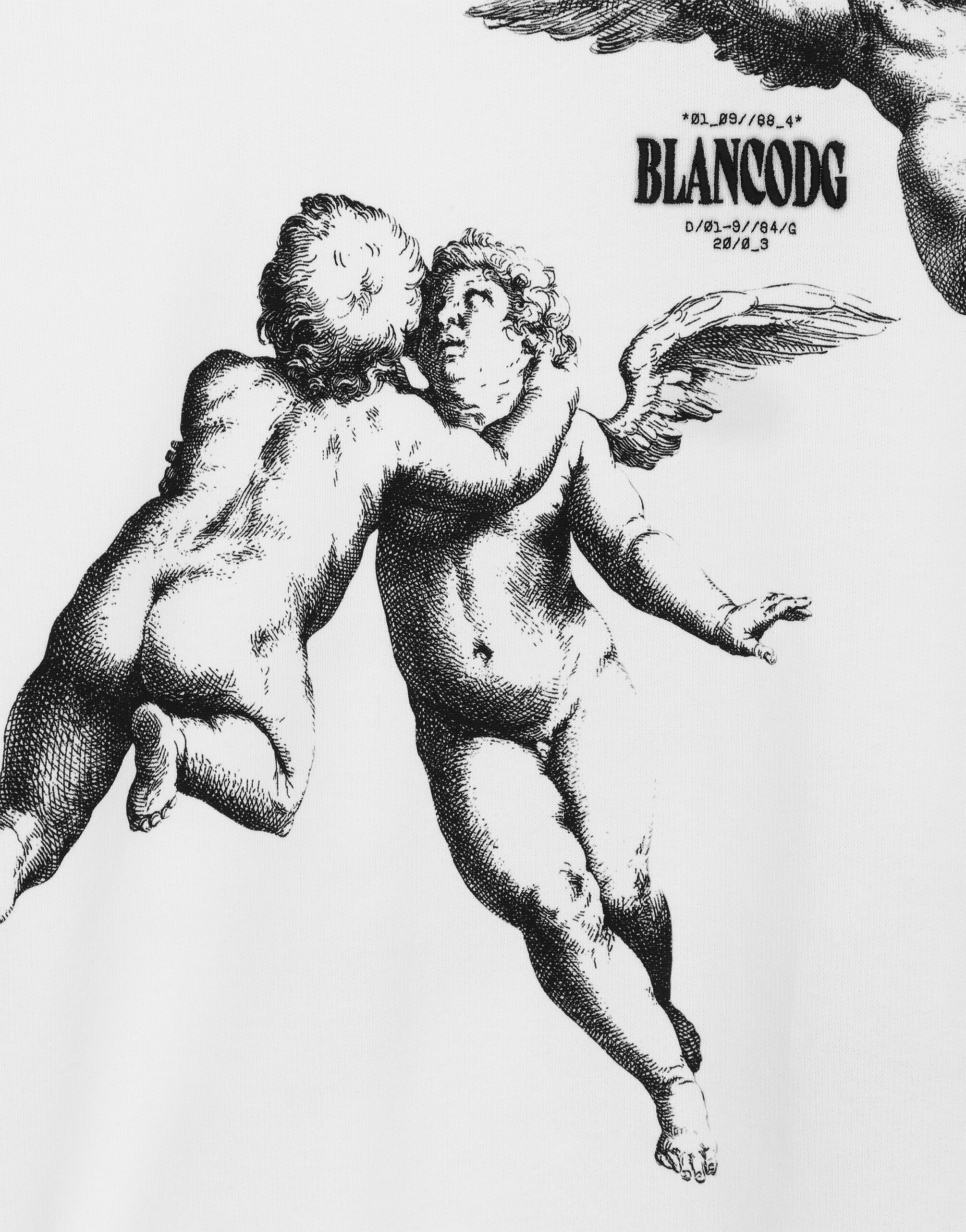 Round-neck sweatshirt with Angel print BLANCO DOLCE&GABBANA - 4