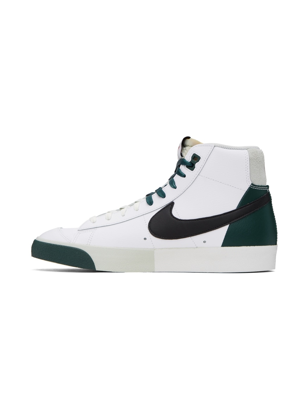 White & Green Blazer Mid '77 Premium Sneakers - 3