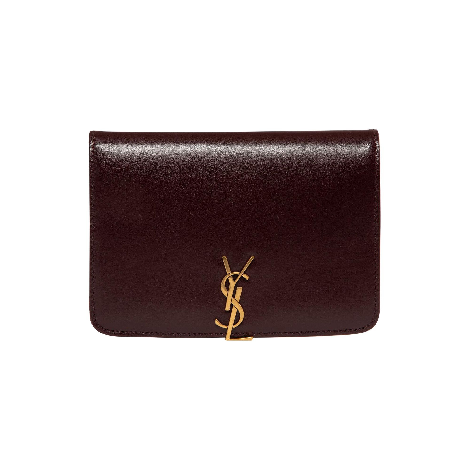 Saint Laurent Passport Case 'Hot Wine' - 1