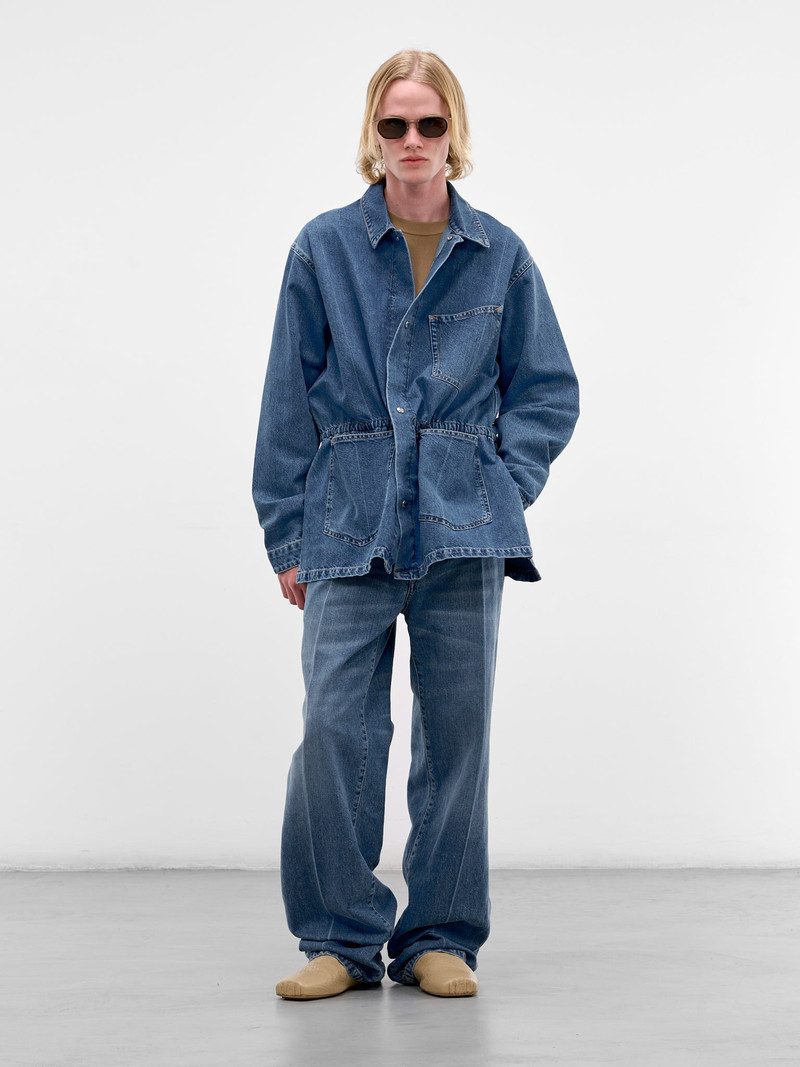 SETCHU Blue Denim-Paper Work Jacket outlook