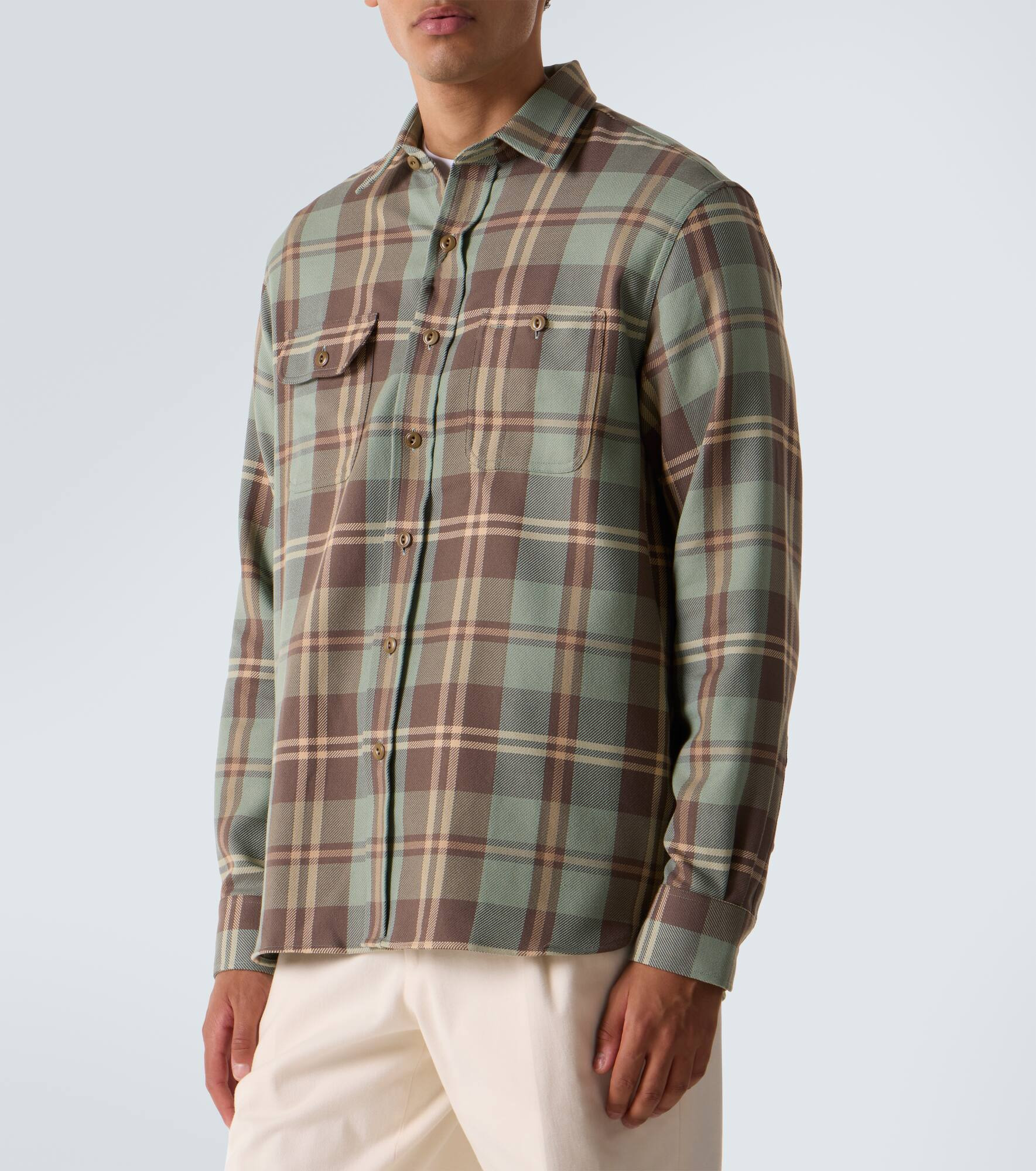 Checked cotton shirt - 3