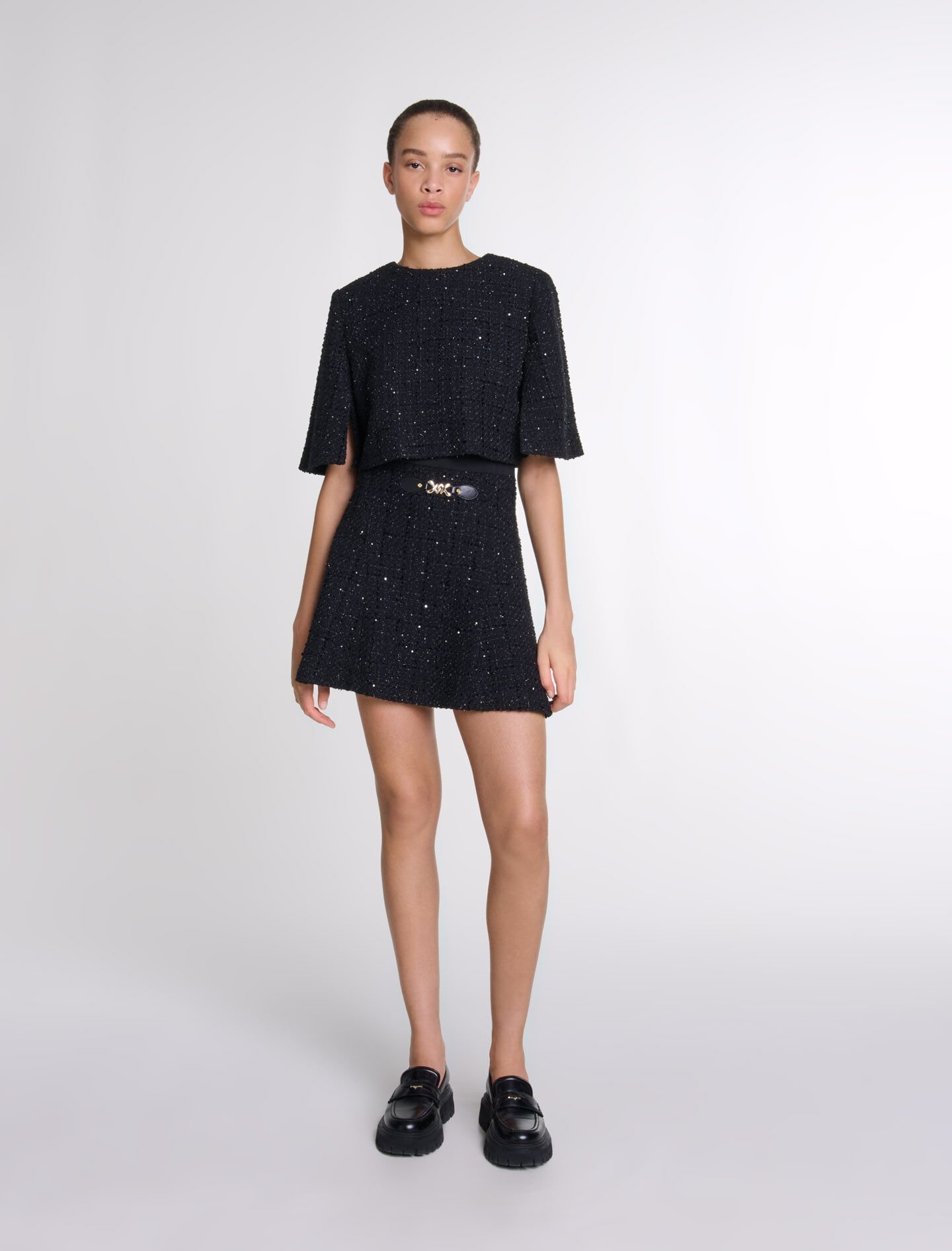 Tweed 2-in-1 short dress - 2