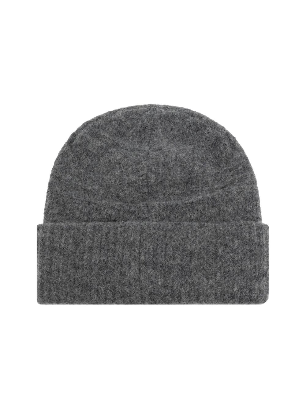 GANNI logo-embroidered knitted beanie | REVERSIBLE