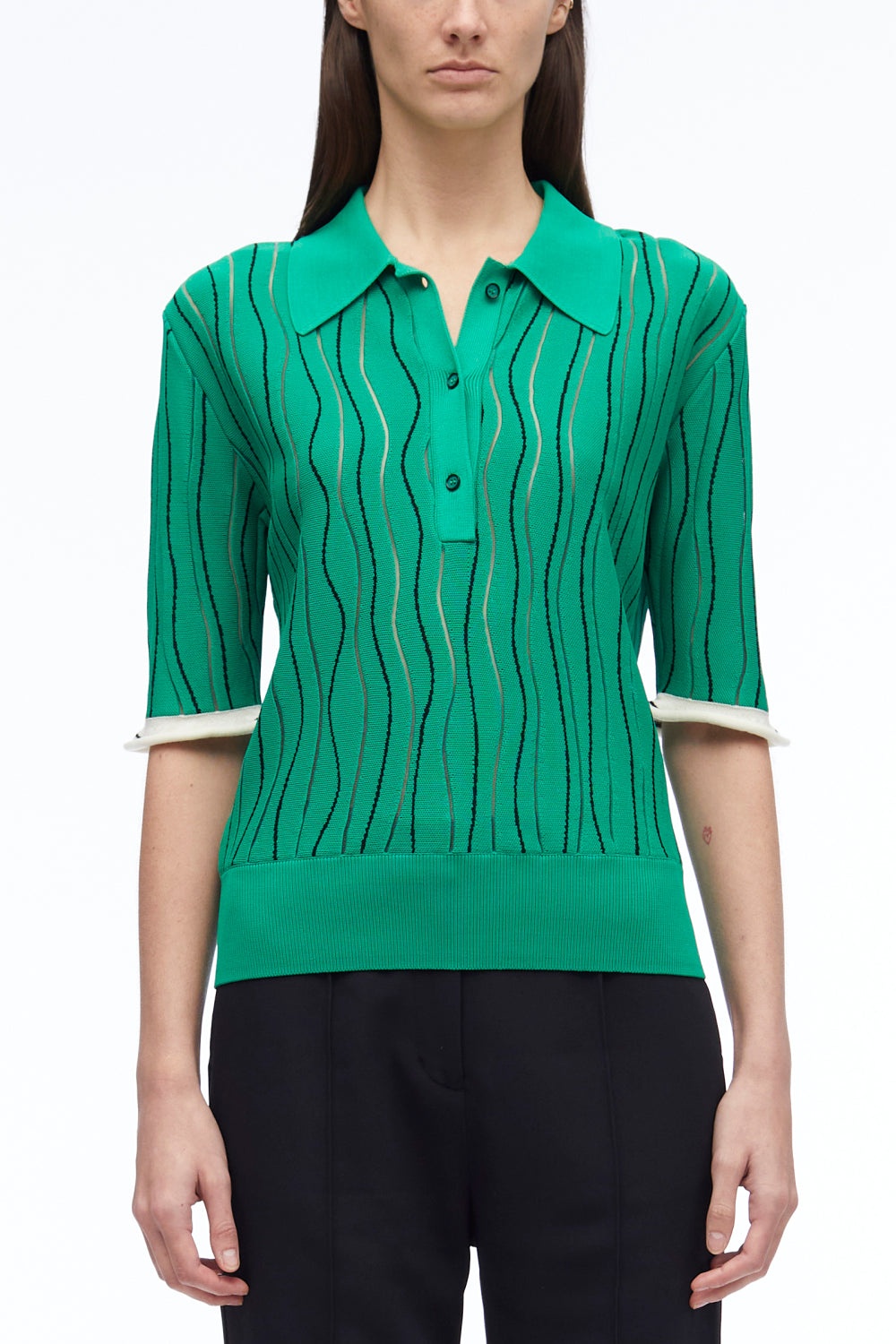 Art Nouveau Jacquard Polo Shirt - 2