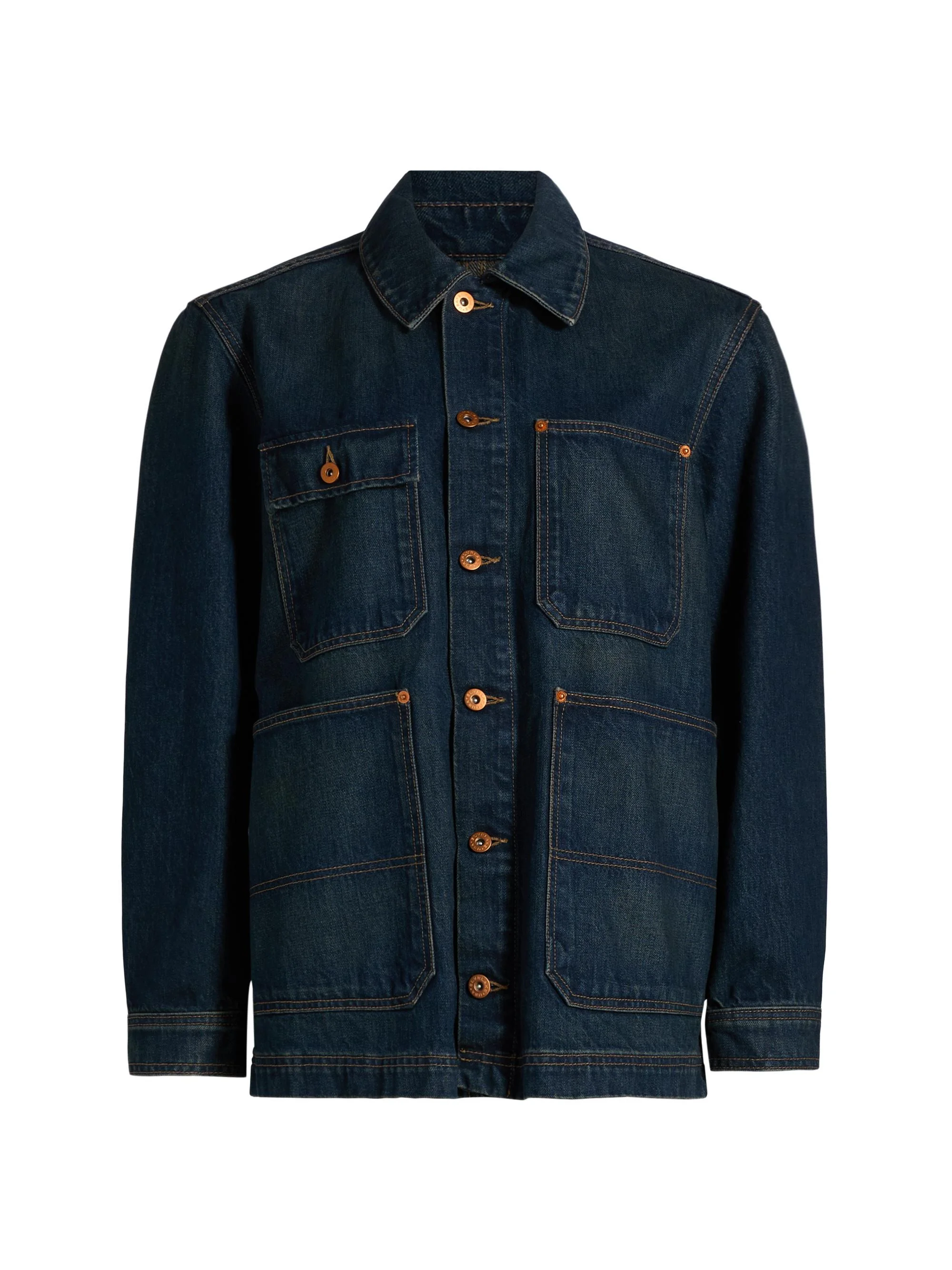 Women's Worker Dark-Wash Denim Jacket - Shakey Ground - 1